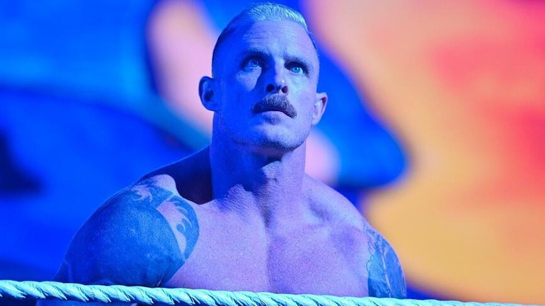Dexter Lumis looking on during a match on 