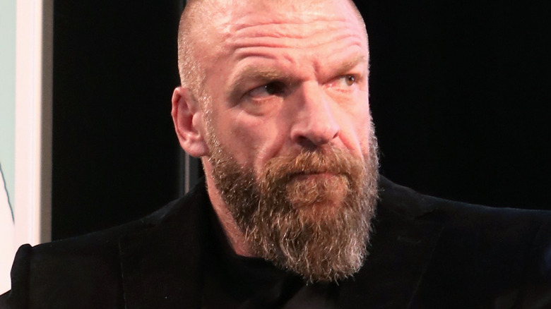 Triple H looking away