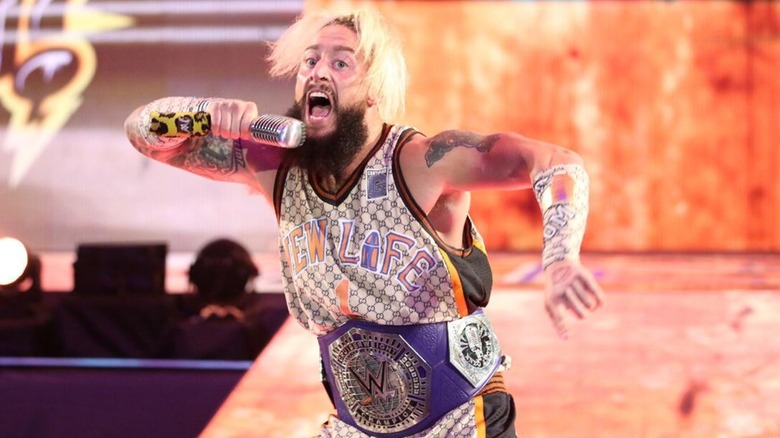 Enzo Amore ahead of a match during his reign as the NXT Cruiserweight Champion.