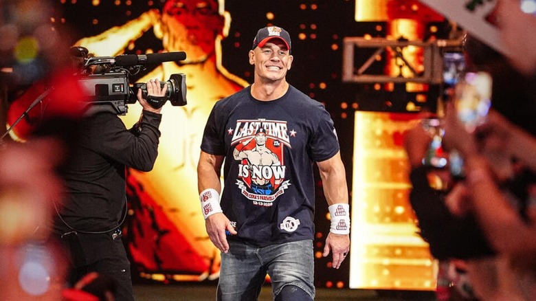 John Cena makes his entrance