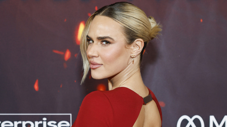 CJ Perry AKA Lana at a red carpet event