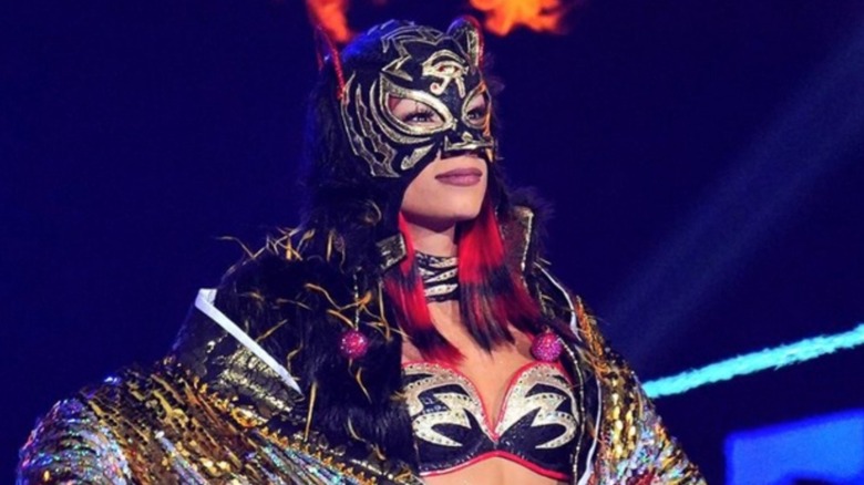 Mercedes Mone makes a masked entrance