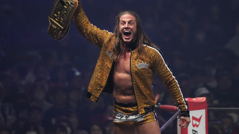Matt Riddle celebrating