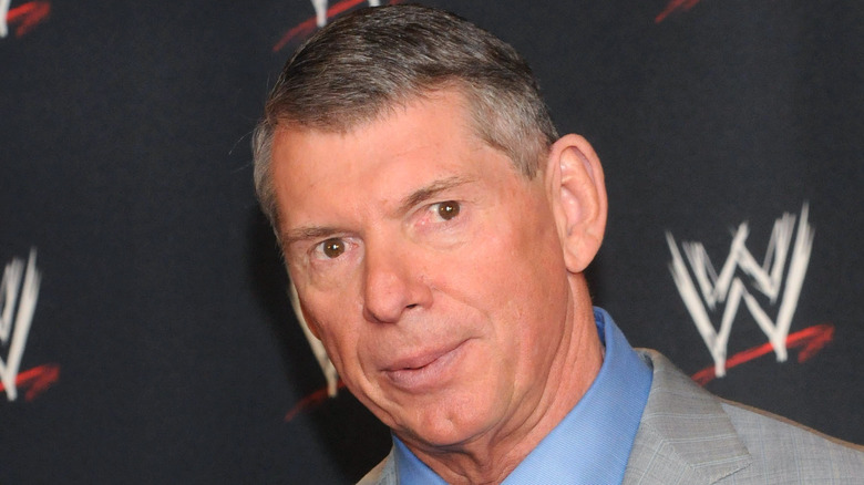 Vince McMahon at a WWE press event