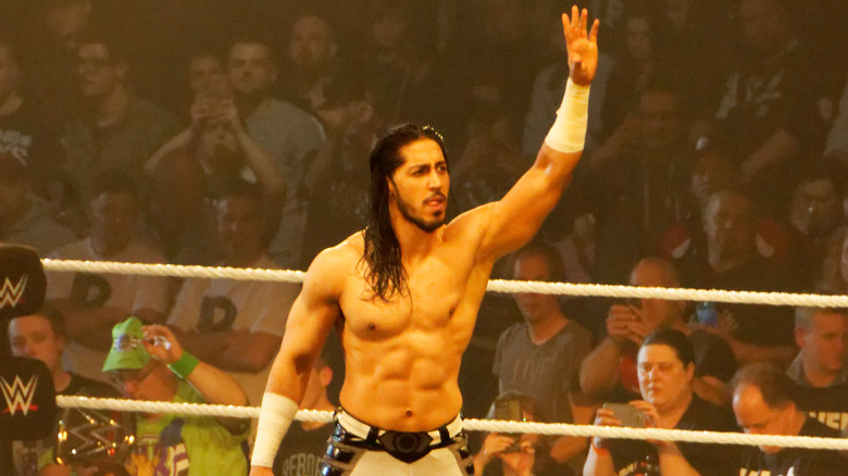 Mustafa Ali standing in the ring 