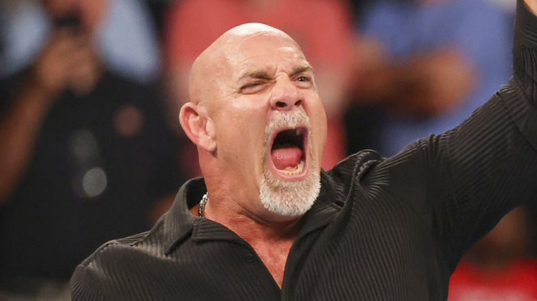 Goldberg looking quite angry