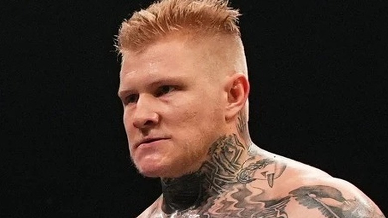 Parker Boudreaux in ring during an AEW show.