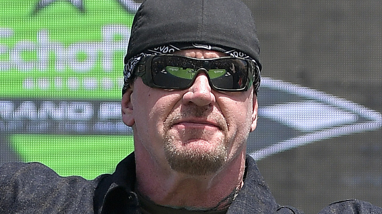 Undertaker with sunglasses on