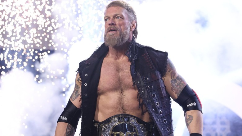 Adam Copeland wearing the TNT Championship