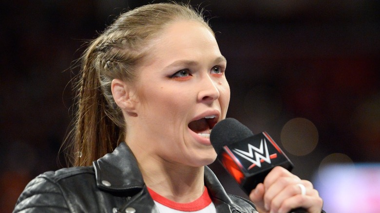 Ronda Rousey speaking