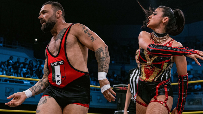 Santino Marella and his daughter Arianna Grace