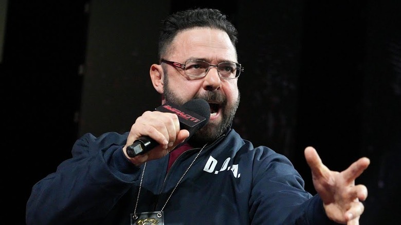 TNA's on-screen Director of Authority Santino Marella informs the promotion what his intentions are
