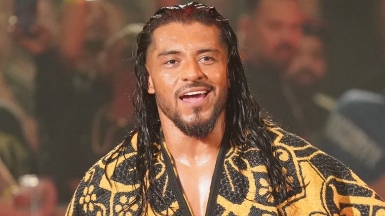 Santos Escobar makes his entrance