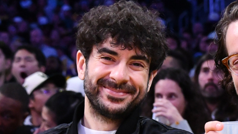 Tony Khan grinning from ear to ear