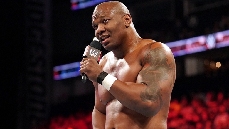 Shelton Benjamin on the mic