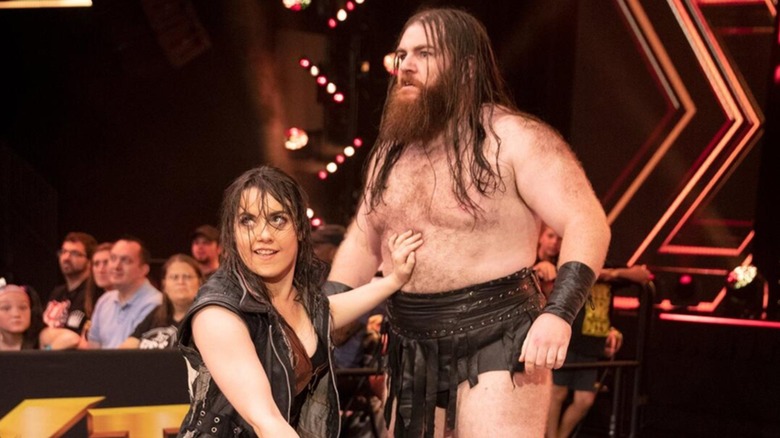 Nikki Cross and Big Damo during their days in NXT as part of Sanity