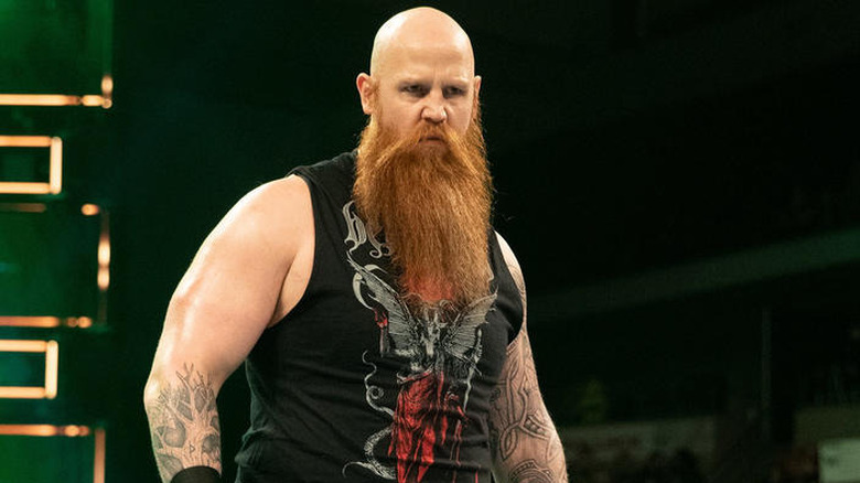 Erick "Rowan" Redbeard performing in WWE