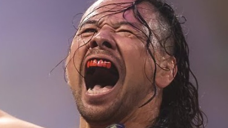 Shinsuke Nakamura celebrating