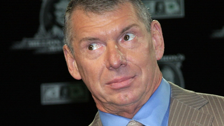 Vince McMahon staring