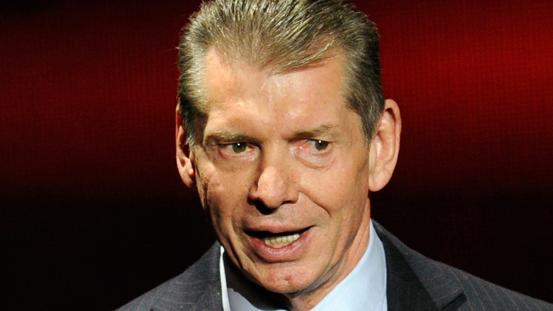 Vince McMahon looking away