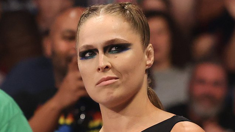 Ronda Rousey smirking