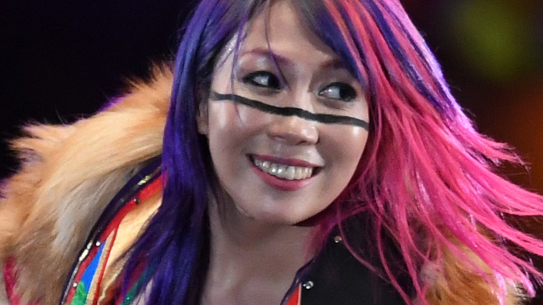 Asuka smiling