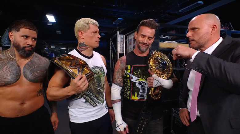 CM Punk, Cody Rhodes, and Jey Uso set up Men's WarGames 2025