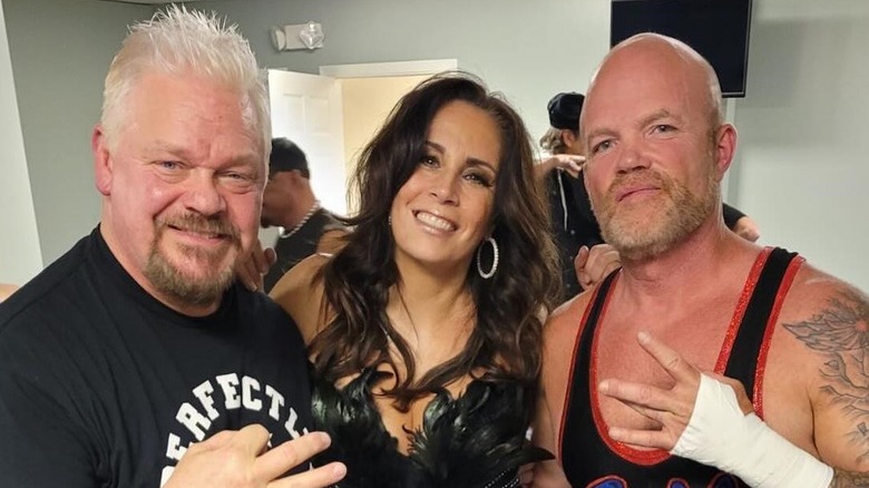 Francine with Shane Douglas and CW Anderson