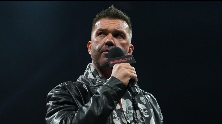 Frankie Kazarian cutting a promo