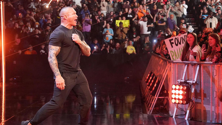 Randy Orton makes entrance