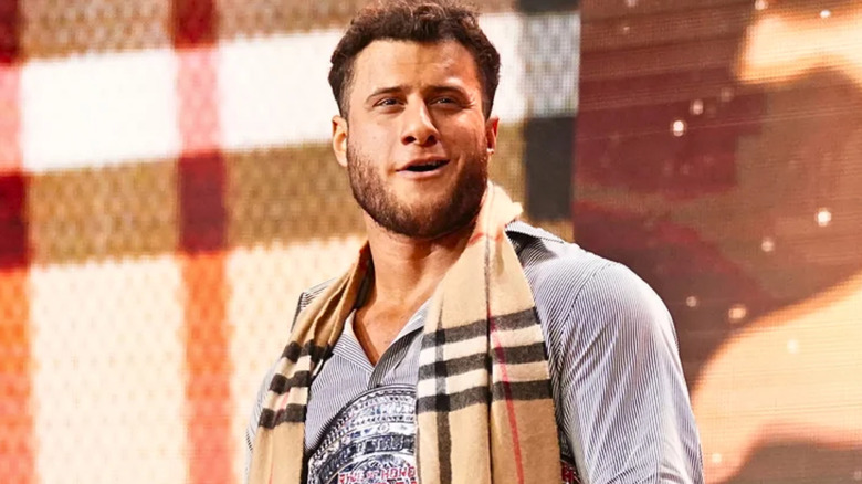 MJF smirking