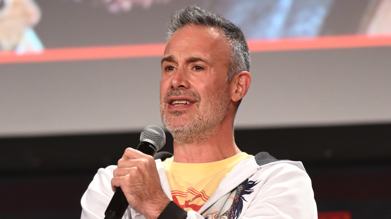 Freddie Prinze Jr. speaks on stage at C2E2 Chicago Comic & Entertainment Expo