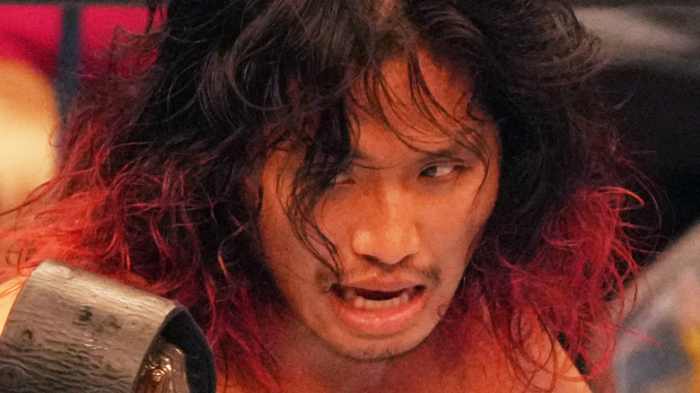 Hiromu Takahashi stares intensely