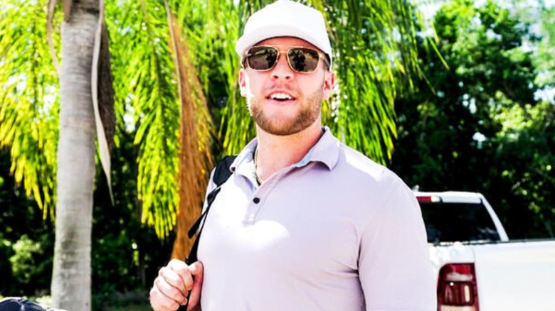 Braxton Cole gets ready to hit the golf course in an image posted by WWE.com.