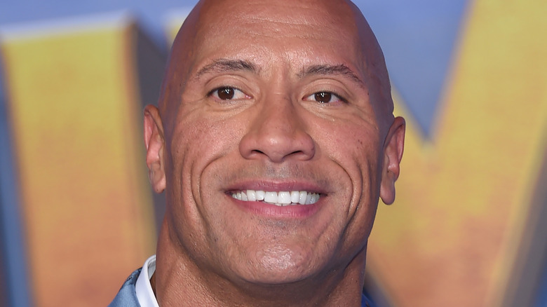 Dwayne Johnson smiling