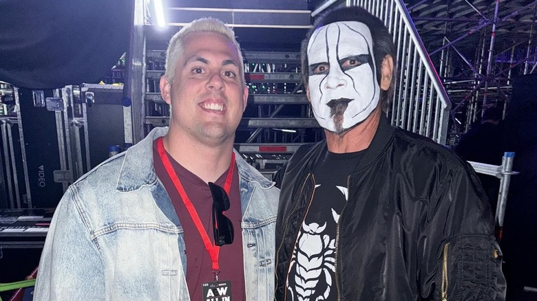 Garrett Borden with his dad Sting