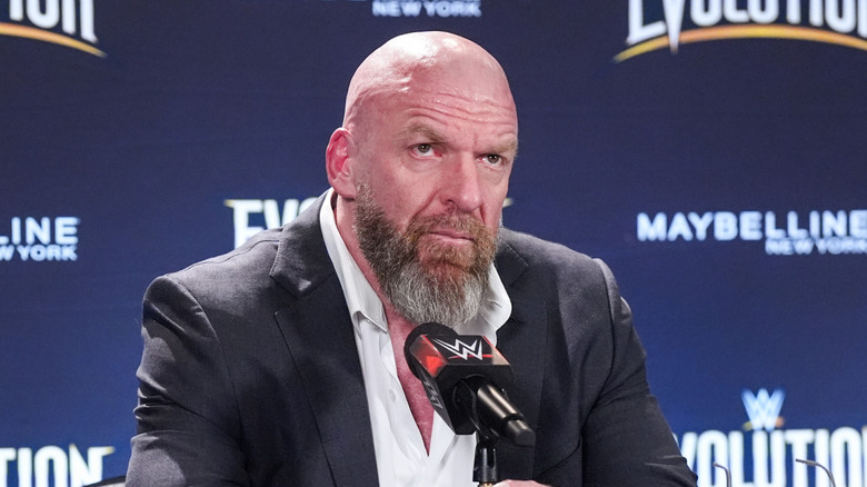 Triple H at the WWE Evolution press conference