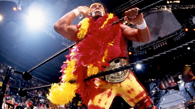 Hulk Hogan during his 2002 run as the Undisputed World WWE Champion.