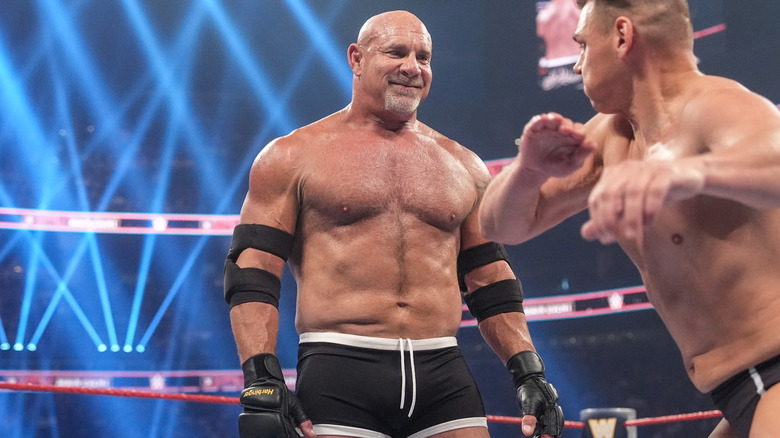 Goldberg, about to receive a chop from GUNTHER