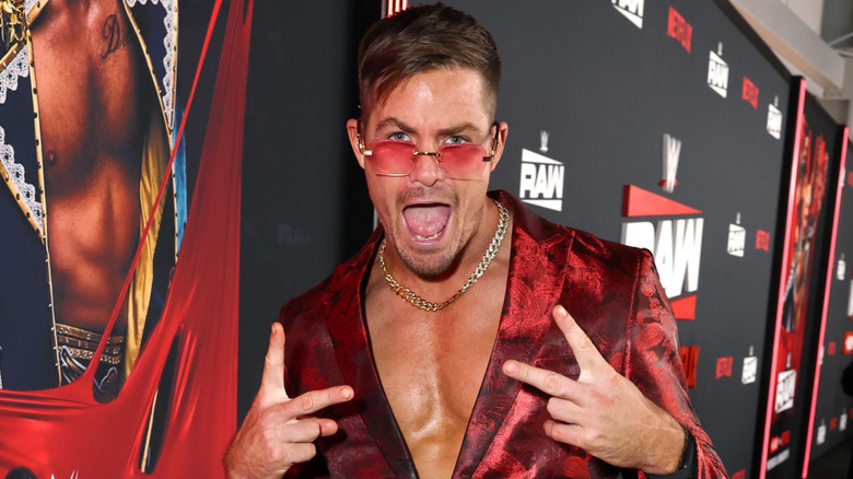 Grayson Waller attends Netflix's Debut of WWE Monday Night Raw at Intuit Dome, January 2025.