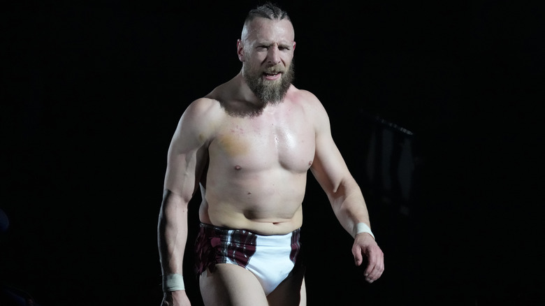 Bryan Danielson makes his entrance at Wrestle Kingdom