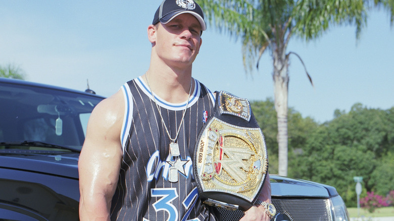 John Cena at his home on August 17, 2005 in Land O' Lakes, Florida.