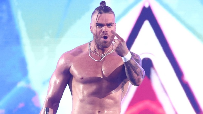 Colten Gunn making his way down the ramp at AEW All In: Texas, 2025.
