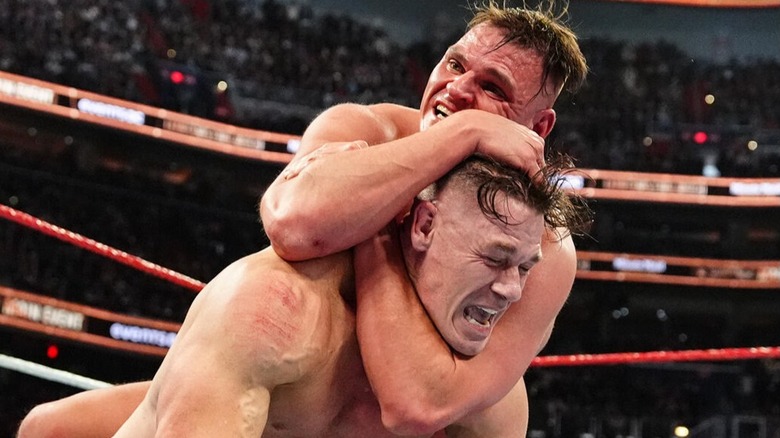 GUNTHER puts John Cena in a sleeper hold in hopes that the "Never Seen 17" will tap out