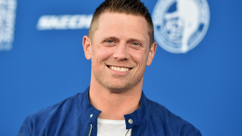 The Miz smiling