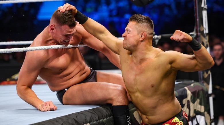 GUNTHER wrestlng The Miz