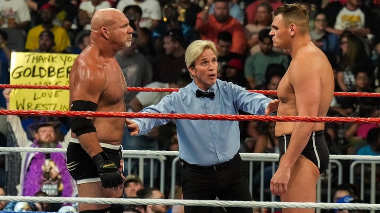 Goldberg and GUNTHER in the ring