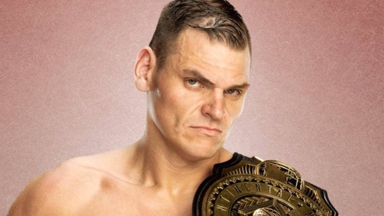 GUNTHER carrying the Intercontinental Title