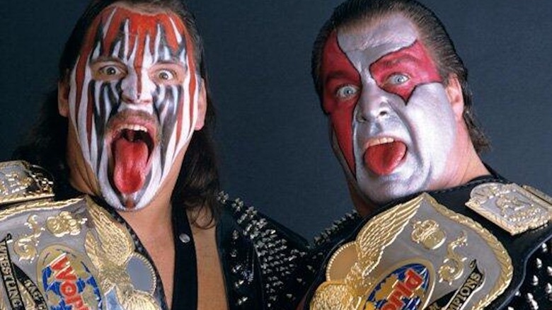 Demolition making faces