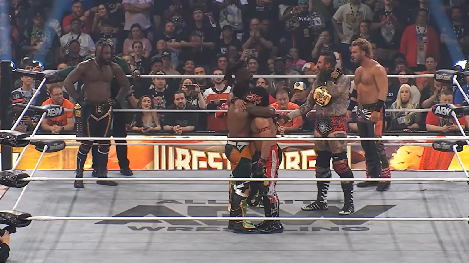 Hangman Page & Brodido Win 2/3 Falls Match At AEW WrestleDream, Capture Trios Titles
